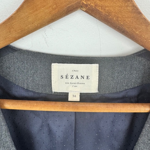 Sezane grey vest - NWOT - - Picture 5 of 10